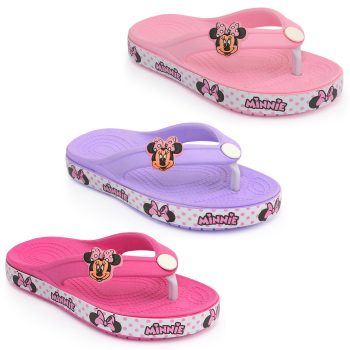 Kit Chinelo Infantil Minnie Mouse I Gliff Shoes